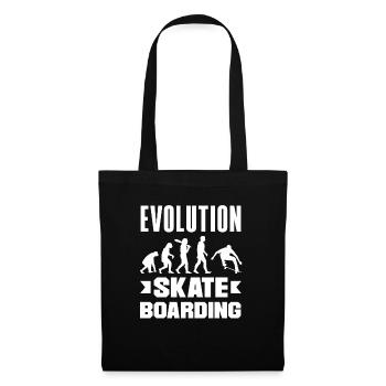 Evolution Skateboarding Skate Retro Streetwear - Stoffbeutel - Schwarz - Vorne