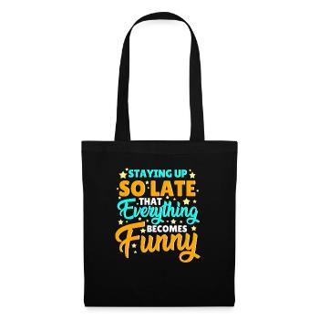 Funny Sleeping Inspiration - Tote Bag - black - Front