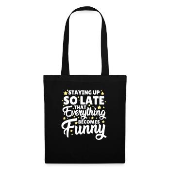 Funny Sleeping Inspiration - Tote Bag - black - Front