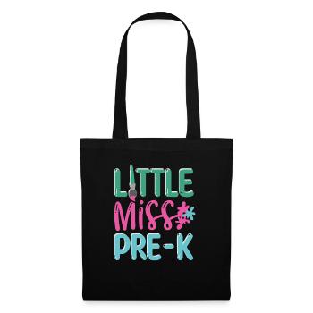 Miss Pre K Kindergarten Vorschule Einschulung - Stoffbeutel - Schwarz - Vorne
