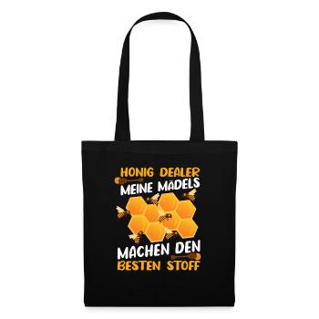 Imker Honig Dealer Meine Mädels machen Honig - Stoffbeutel - Schwarz - Vorne