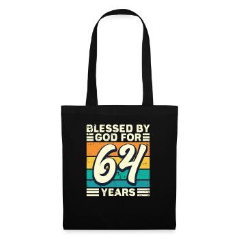 64 Birthday Gift Years Funny Saying - Tote Bag - black - Front