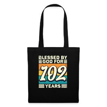 102 années de cadeaux d’anniversaire drôle de dicton - Sac en tissu - noir - Devant