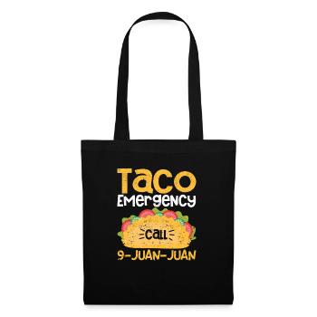 Taco Emergency Call 9 Juan Juan Funny Cinco de Mayo Fiesta - Tote Bag - black - Front