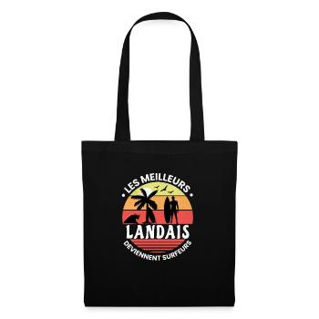Surf Idée Cadeau Pour Surfeur Citation Humour - Sac en tissu - noir - Devant