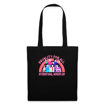 Journée internationale de la femme : l’équacité pour toutes les femmes - Sac en tissu - noir - Devant