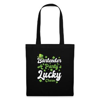 St. Patrick's Day Shamrock Clover Bartender Lucky - Tote Bag - black - Front