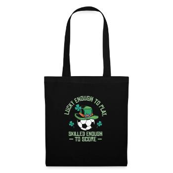 St. Patrick’s Day Football Sport Lucky Shamrock - Sac en tissu - noir - Devant