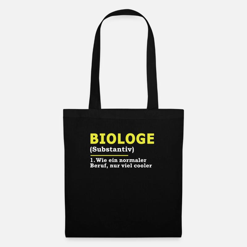 Biologe - Stoffbeutel - Schwarz