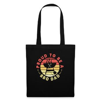Fier d’être BBQ Papa Fête des Pères Grill - Sac en tissu - noir - Devant