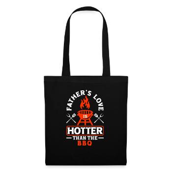 L’amour d’un père est plus chaud que le barbecue La fête des pères - Sac en tissu - noir - Devant
