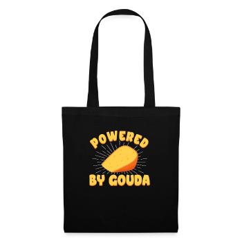 Gouda Käse - Stoffbeutel - Schwarz - Vorne