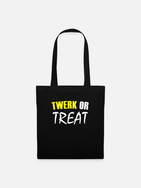 Twerk oder Treat Halloween - Stoffbeutel - Schwarz