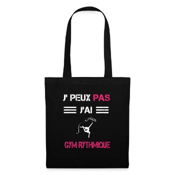Je peux pas j'ai gym rythmique femme humour - Sac en tissu - noir - Devant