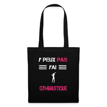 Je peux pas j'ai gymnastique femme humour - Sac en tissu - noir - Devant