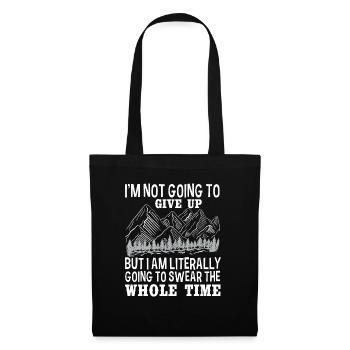 Funny hiking gift statement - Tote Bag - black - Front
