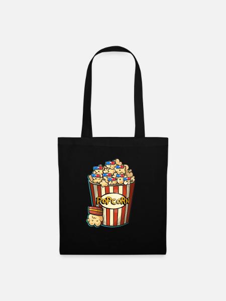 Popcorn - Stoffbeutel - Schwarz
