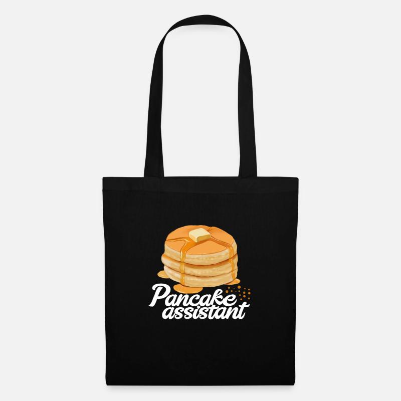 Pancakes - Stoffbeutel - Schwarz