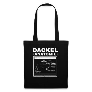 Dackel Anatomie - Tote Bag - black - Front