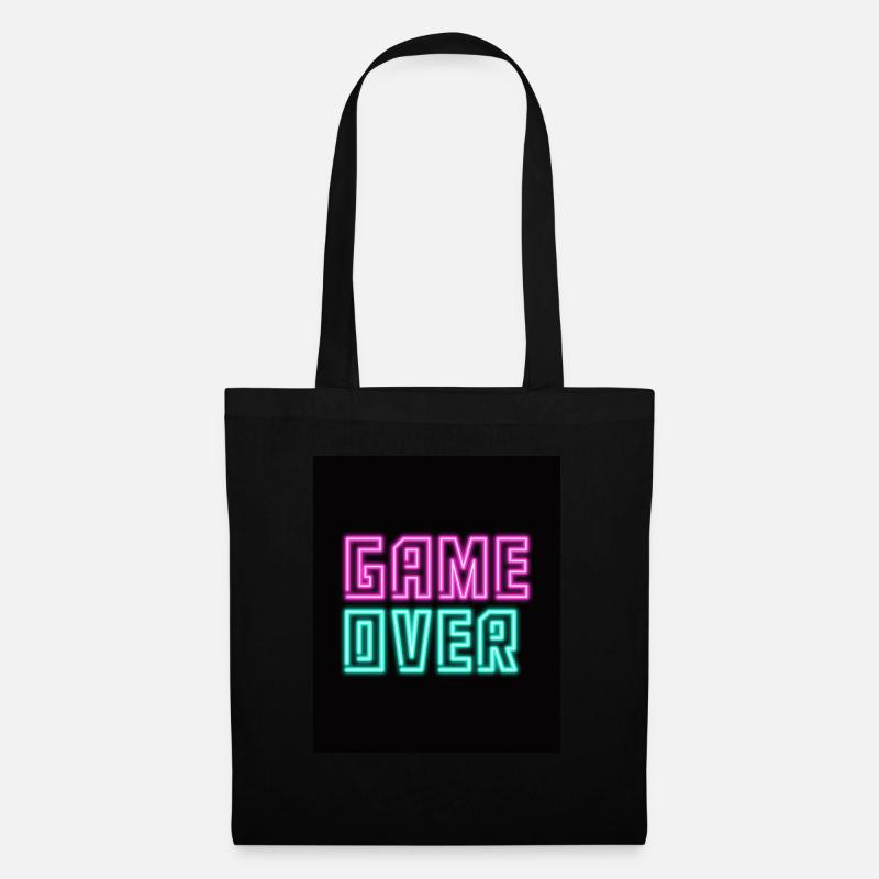Game Over - Stoffbeutel - Schwarz