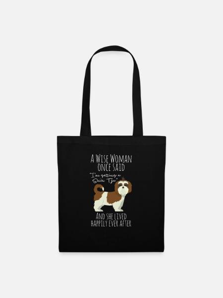 Shih Tzu - Stoffbeutel - Schwarz