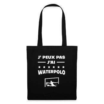 Je peux pas j'ai waterpolo cadeau waterpolo - Sac en tissu - noir - Devant