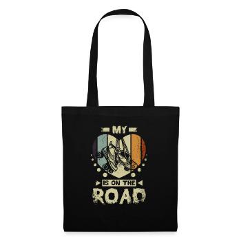 My heart is on the road - Tote Bag - black - Front