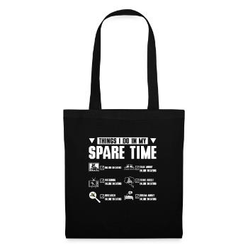 Things I do in my spare time rollerblade - Tote Bag - black - Front