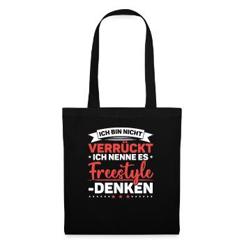 Ich Bin Nicht Verrückt - Stoffbeutel - Schwarz - Vorne
