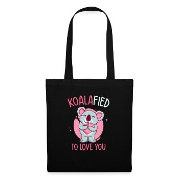 Saint-Valentin Koala Love Wildlife Koala Lover - Sac en tissu - noir - Devant