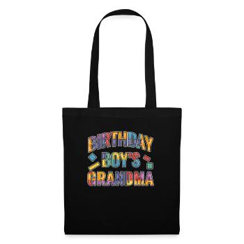 Birthday Kids Grandma Building Blocks - Sac en tissu - noir - Devant