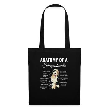 Sheepadoodle Doodle Dog - Tote Bag - black - Front