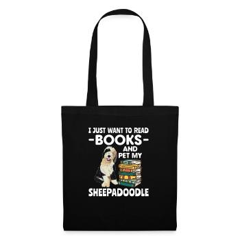 Sheepadoodle Doodle Dog - Tote Bag - black - Front