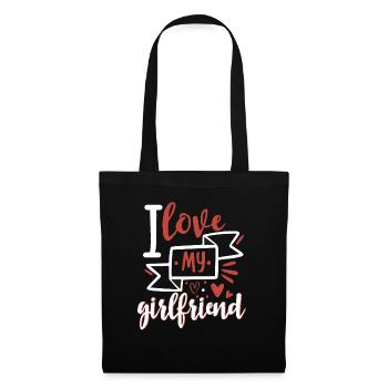 I love my girlfriend - Tote Bag - black - Front
