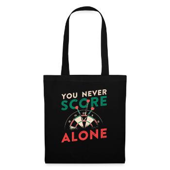 You Never Score Alone - Stoffbeutel - Schwarz - Vorne