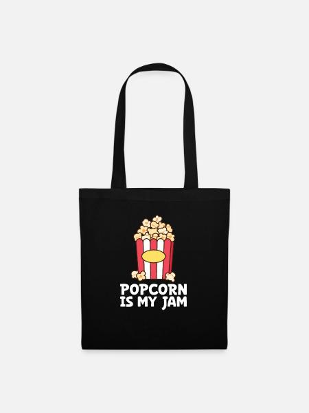 Popcorn - Stoffbeutel - Schwarz