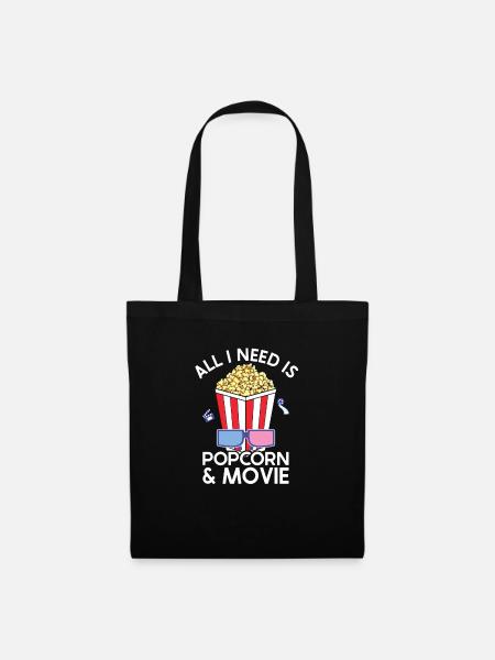 Popcorn - Stoffbeutel - Schwarz