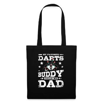My darts buddy calls me Dad Papa - Tote Bag - black - Front