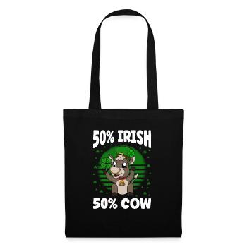 Cute cow shamrocks Saint Patrick's Day - Tote Bag - black - Front