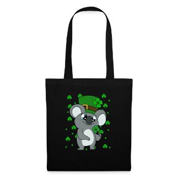 Cute Koala with Hat Saint Patrick's Day - Tote Bag - black - Front