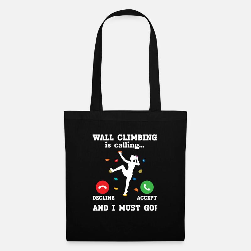 Wall Climbing - Tote Bag - black