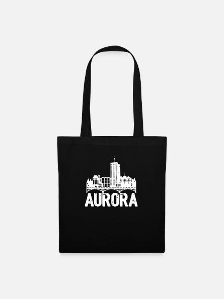 Aurora Skyline - Stoffbeutel - Schwarz