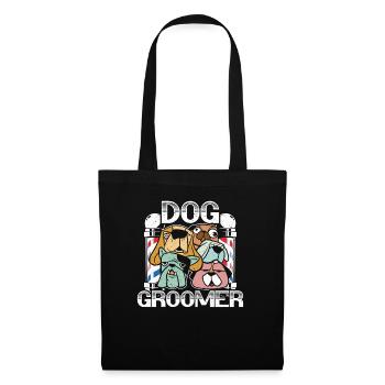 Dog Barber Pet Groomer Pet Salon Fur Artist - Sac en tissu - noir - Devant