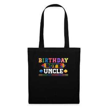 Oncle du garçon d’anniversaire Bauklötze - Sac en tissu - noir - Devant