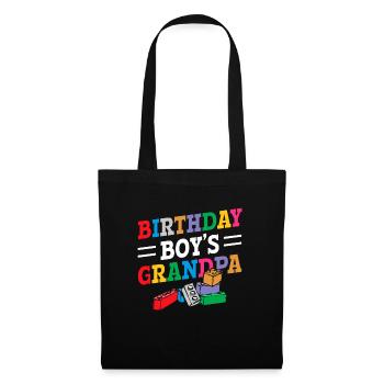Birthday boy Grandpa building blocks - Tote Bag - black - Front