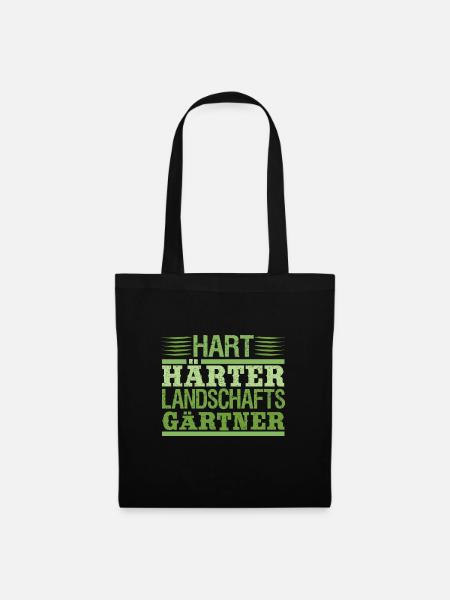 Hart Härter Landschaftsgärtner | Hobbygärtner - Stoffbeutel - Schwarz
