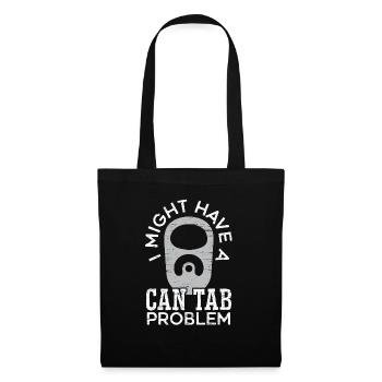 Je pourrais avoir un problème d’onglet de boîte de conserve Chasse au trésor - Sac en tissu - noir - Devant