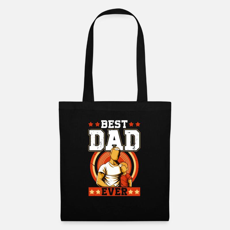 Best Dad Forever - Tote Bag - black