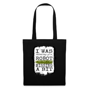 Automatic Christmas Tree Funny Robotics Tshirt - Tote Bag - black - Front