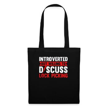 Introverted But Willing To Discuss Lock Picking - Tote Bag - black - Front
